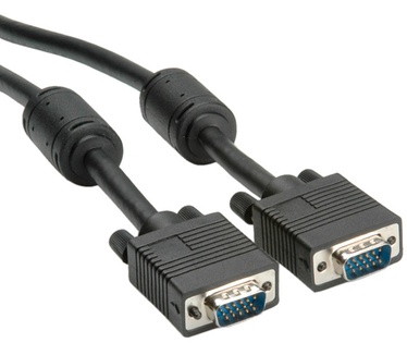 Roline Monitor Kabel met ferrietkernen + DDC, HD15M/M 10 m