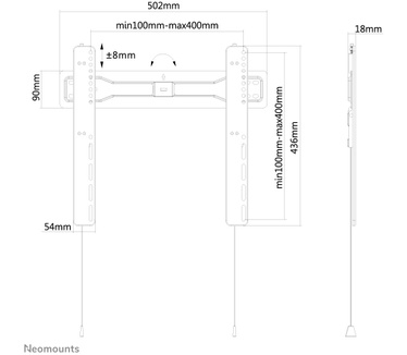 Neomounts by Newstar Flatscreen Wandsteun