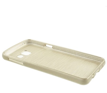 Merkloos Samsung Galaxy A3 (2016) Brushed TPU Hoesje Goud