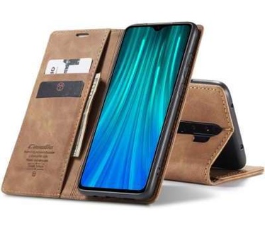 Caseme Xiaomi Redmi Note 8 Pro Retro Wallet Case - Bruin