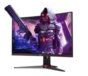 AOC C24G2AE/BK Rood, Zwart