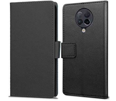 qMust Xiaomi Poco F2 Pro Wallet Hoesje Zwart