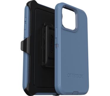 Otterbox Defender Series voor iPhone 15 Pro Max, Baby Blue Jeans (Blue)