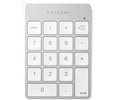 Satechi ALUMINUM RECHARGEABLE BT KEYPAD SILV. GR