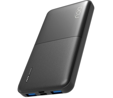 Power Bank van DCU Tecnologic® | Extra Snel Opladen | 10.000 mAh | 3 apparaten tegelijk opladen | Overlaad-, Kortsluitings- en Oververhittingsbeveiliging