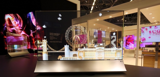LG oled transparant