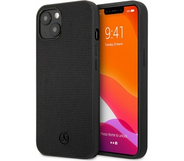Mercedes-Benz Meshed Hard Case Apple iPhone 13 Mini (5.4") Zwart Zwart