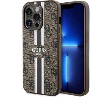 Guess 4G Printed Stripe Back Case iPhone 15 Pro Max (6.7") Bruin Bruin