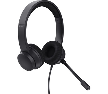 Trust Ayda USB-ENC PC headset (Zwart)