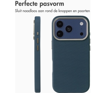 Accezz Mesh Backcover met MagSafe voor de Apple iPhone 17 Pro Max - Donkerblauw