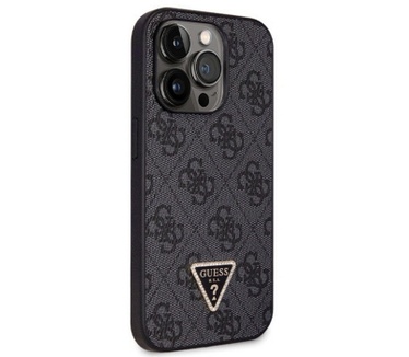 Guess 4G Triangle Crossbody Case - iPhone 14 Pro Max (6.7") Zwart Zwart