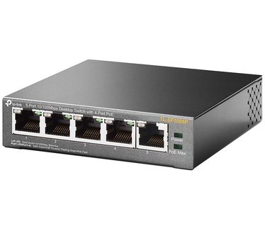 TP-Link 5-Port 10/100Mbps Desktop Switch with 4-Port PoE TL-SF1005P