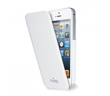 Puro Flipper Case Apple iPhone 5/5S Wit