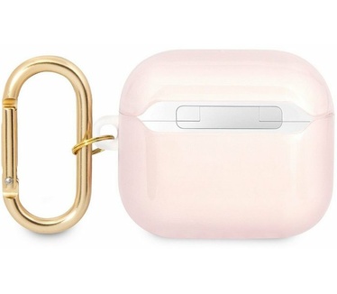 Guess TPU Printed Stripe Case voor Apple Airpods 3 - Roze Roze