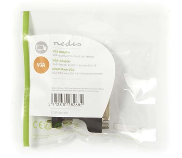 Nedis N CCGP32901BK - Adapter VGA-Stecker> DVI-I 24+ 5 Buchse Schwarz - Adapter - Digital/Daten