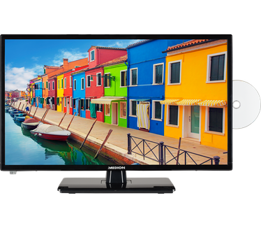 Medion Life ® E12433 23,6" FULL HD LED TV incl. DVD-speler Zwart