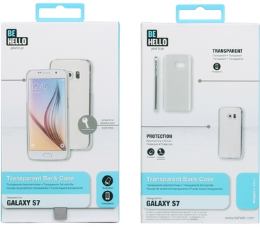BeHello Samsung Galaxy S7 Transparent Back Case Anti Scratch Transparent