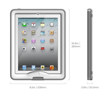 LifeProof nüüd Case & Cover/Stand for iPad Gen 2/3/4 Wit