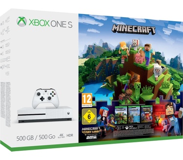 Microsoft Xbox One S 500 GB + Minecraft, Minecraft: Story Mode, Minecraft: Explorer Pack Wit