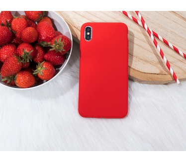 Mobiparts Silicone Cover Samsung Galaxy A41 (2020) Scarlet Red