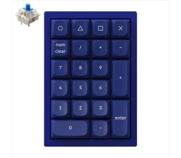 Keychron Q0 QMK, Gateron G Pro Blue, Blauw