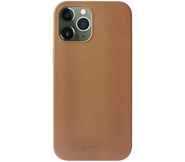 Accezz Leather Backcover met MagSafe iPhone 12 Pro Max - Bruin