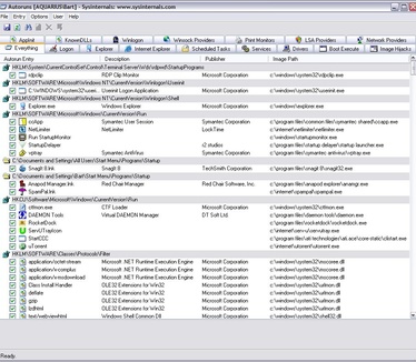 Autoruns 8.70 screenshot