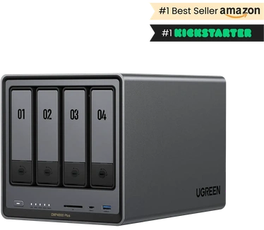 Ugreen NASync DXP4800 Plus + 4x 4TB Seagate IW HHD