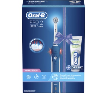 Oral-B Pro 2 2800 Elektrische Tandenborstel Powered By Braun + Gum Purify Tandpasta