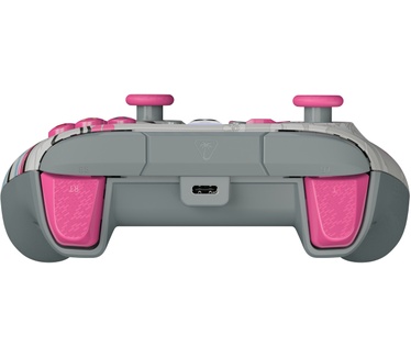 Turtle Beach Rematch Advanced bedrade gamecontroller voor XBOX & PC - Cherry Blossom, XBOX Series X|S, XBOX One, PC, 2 toewijsbare knoppen, Hall-effect-triggers, audiobediening, licht op Blauw, Grijs, Zwart
