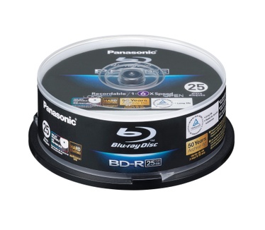 Panasonic Panasonic 1x25 Panasonic LM-BRS2MWE25 Blu-Ray 6x Speed, 25GB printable