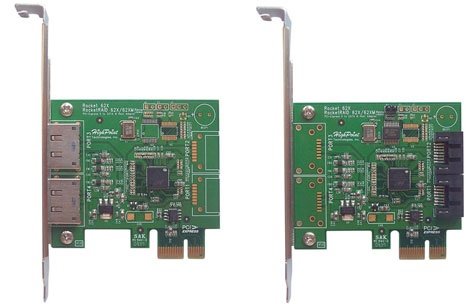 HighPoint 622 (links) en 620 (rechts)