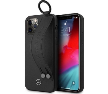Mercedes-Benz Strap Back Case - iPhone 12 Pro Max (6.7") - Zwart Zwart