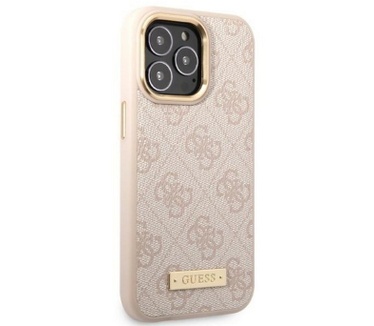 Guess 4G MagSafe Back Case - Apple iPhone 13 Pro (6.1") - Roze Roze