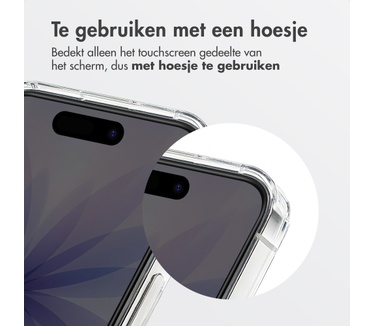 Accezz Gehard Glas Privacy Screenprotector + Applicator