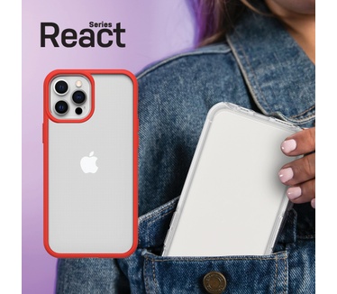 Otterbox React Series voor Apple iPhone 12/iPhone 12 Pro, Power Red