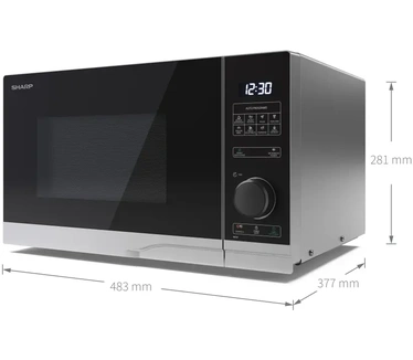 Sharp Sharp YC-PS234AE-S magnetron - 900W - 23 liter - zilver