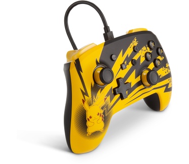 PowerA Pokémon Enhanced Geel, Zwart