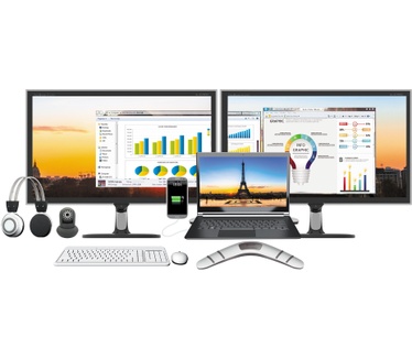 j5create JUD481-N USB™ 3.0 Boomerang Station - EU/UK
