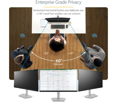 Startech.com 22-inch 16:9 Computer Monitor Privacy Filter, Anti-Glans Privacyscherm met 51% Blauw Licht Reductie, Monitor Screen Protector met +/- 30 Grad. Kijkhoek