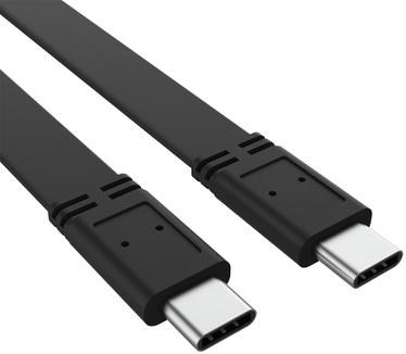 Akasa USB 3.2 Gen 2x2 Type-C to Type-C Cable Zwart