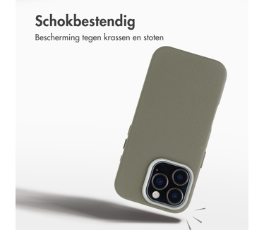 Accezz Mesh Backcover met MagSafe voor de Apple iPhone 16 Pro - Donkergrijs
