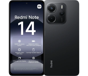 Redmi Note 14 4G, 8GB ram, 256GB opslag Zwart