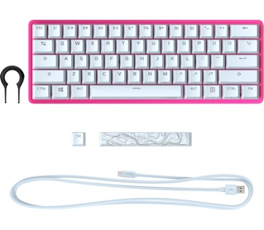 HyperX Alloy Origins 60 (HyperX Red, Qwerty US) Roze