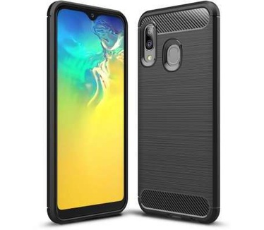 qMust Samsung Galaxy A20e Rugged TPU Case - Zwart