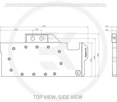 EK Water Blocks EK-Vector Radeon VII RGB - Nickel + Plexi