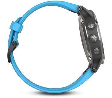 Garmin Quatix 5 Aluminium (Blauw, Titanium)