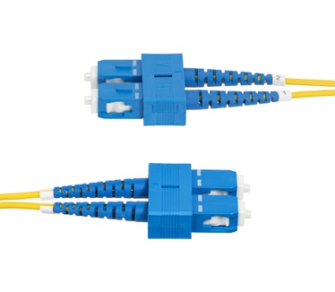 Startech.com 2m SC naar SC (UPC) OS2 Single Mode Duplex Glasvezel Kabel, 9/125µm, Laser Optimized, 40G/100G, Flexibel Buigen, Low Insertion Loss, LSZH Fiber Patchkabel