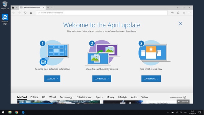 Windows 10 April Update