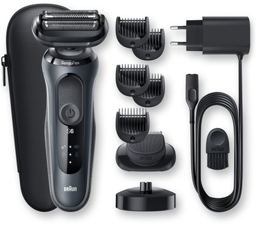 Braun Series 6 60-N4500cs Elektrisch Scheerapparaat Met Oplaadstandaard, Grijs